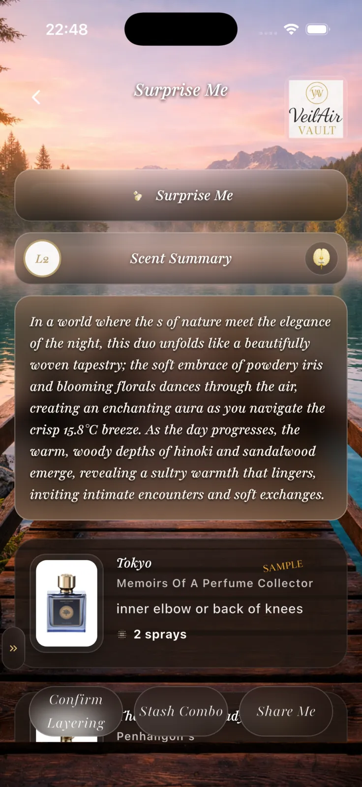 VeilAir Vault app preview 2